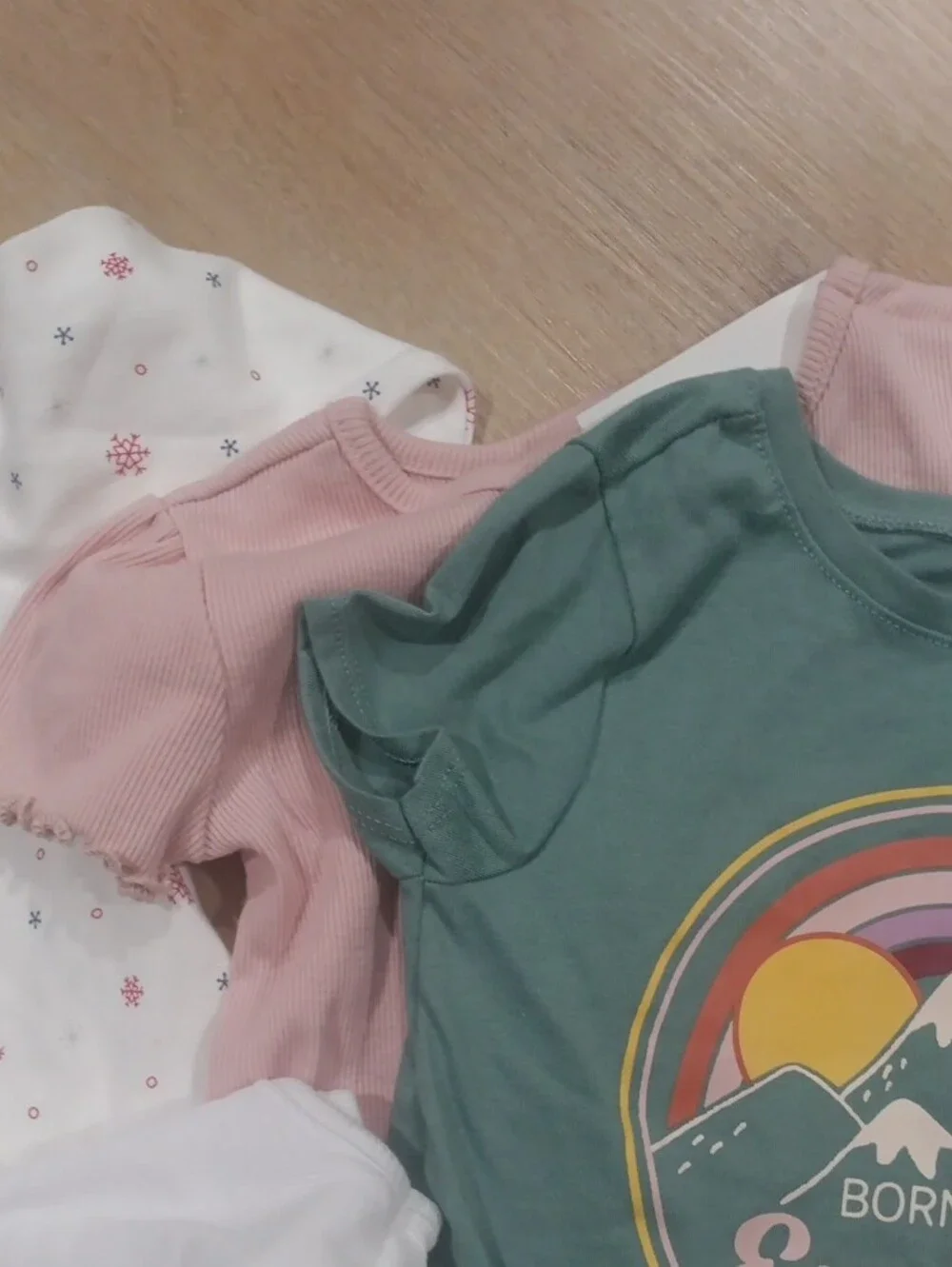 Kids Short Sleeve Top Bundle - White, Pink, Teal